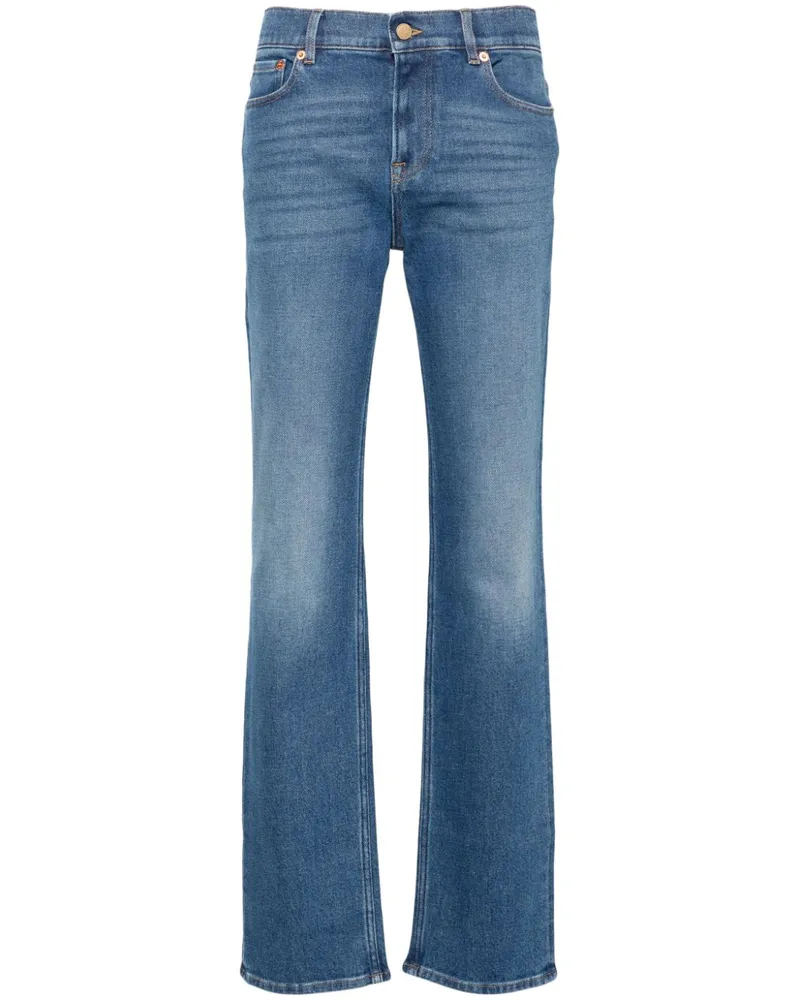 Valentino Garavani Jeans mit Logo-Schild Blau