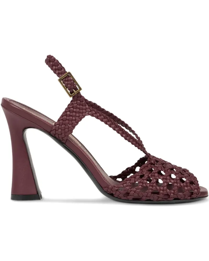 Etro Sandalen mit gewebtem Absatz - Rot Rot