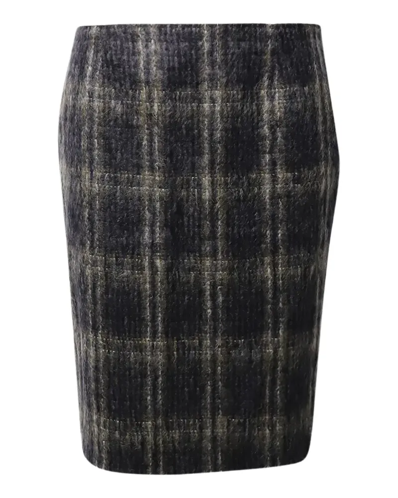 Max Mara plaid knee-length skirt - Grau Grau