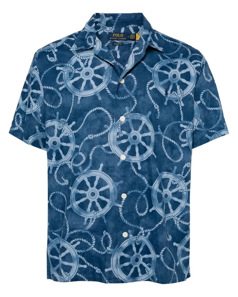 Ralph Lauren Hemd mit Polo Pony-Print - Blau Blau