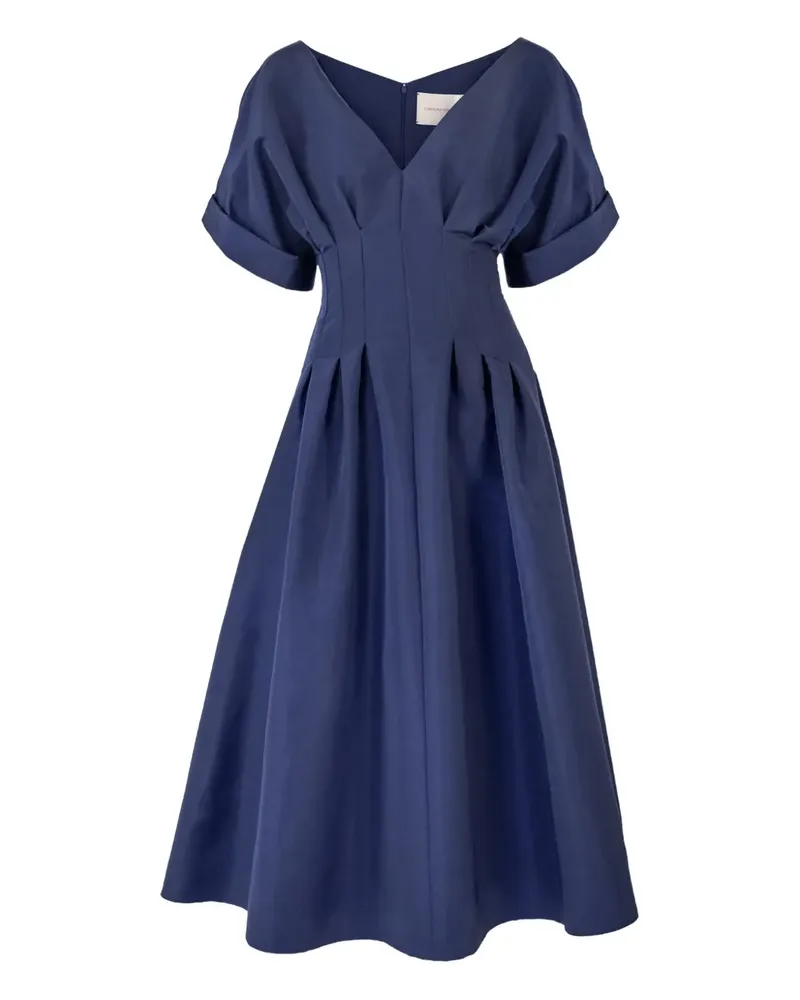 Carolina Herrera New York fitted-waist midi dress - Blau Blau
