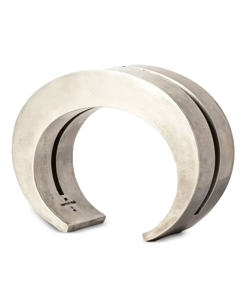 Parts Of Four Crescent Crevice Armspange - Silber Silber