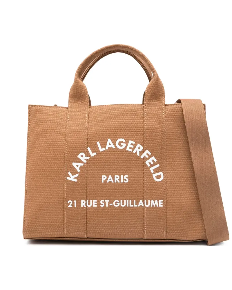 Karl Lagerfeld Tote Bag mit Logo-Print - Braun Braun