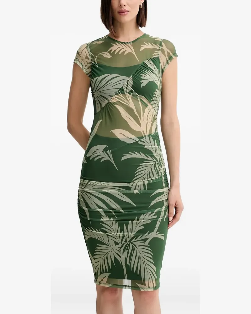 Guess Midikleid mit Blumenmuster - Grün Grün