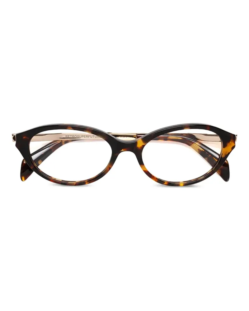 RETROSUPERFUTURE Numero 155 Cat-Eye-Brille - Braun Braun