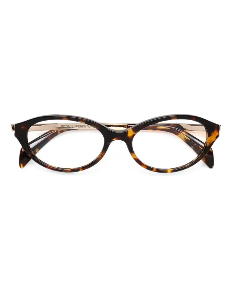 RETROSUPERFUTURE Numero 155 Cat-Eye-Brille - Braun Braun