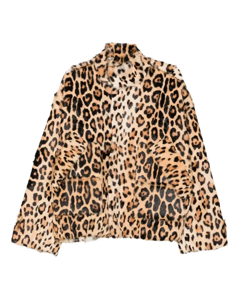 Liska leopard-print Minka coat - Braun Braun