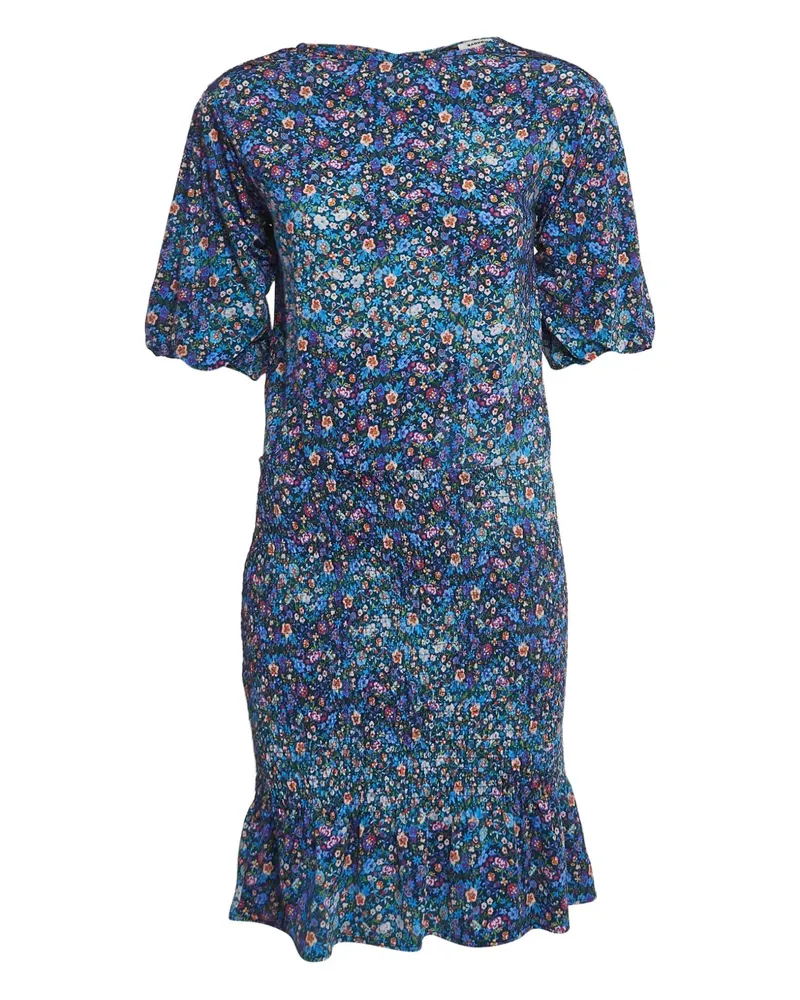 Sandro Minikleid mit Blumen-Print - Blau Blau