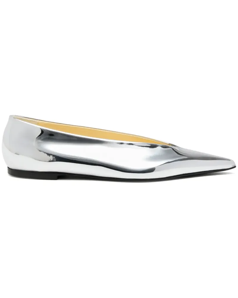 Proenza Schouler Slash Pumps mit spitzer Kappe - Silber Silber