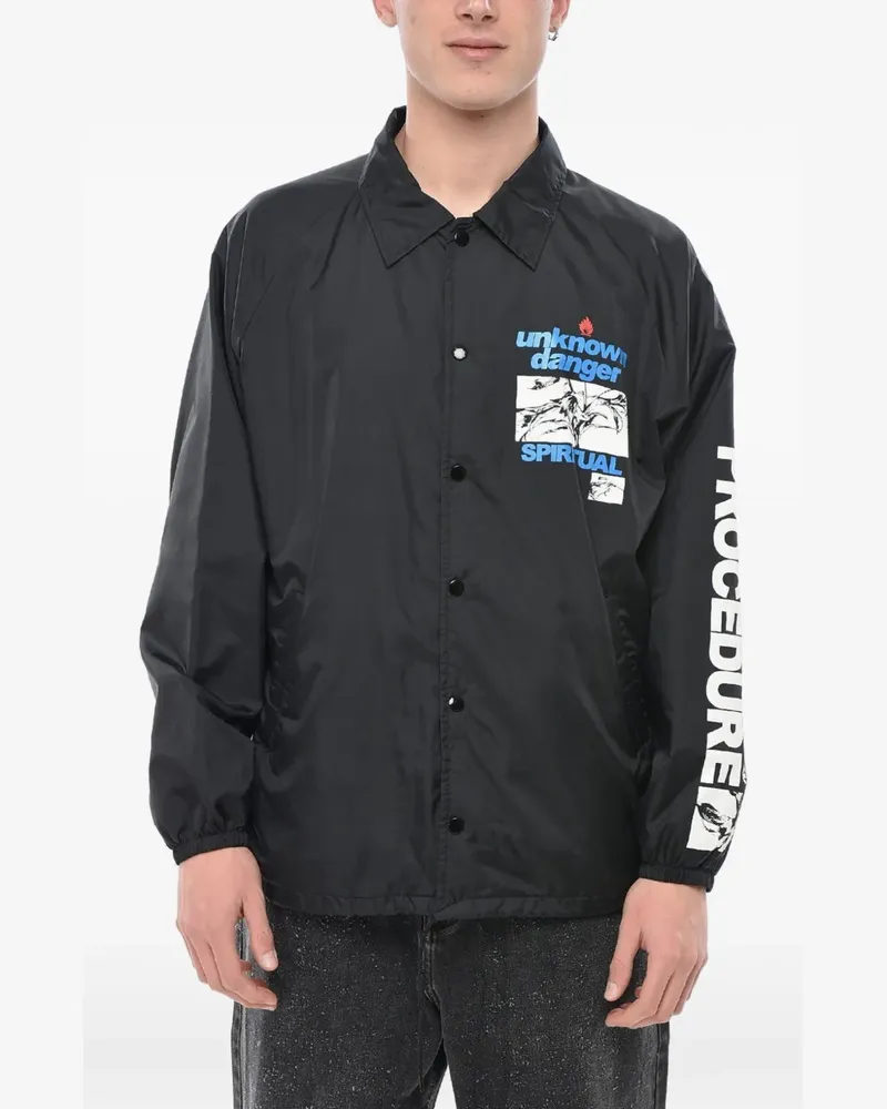 SAINT MXXXXXX Jacke mit grafischem Print - Schwarz Schwarz