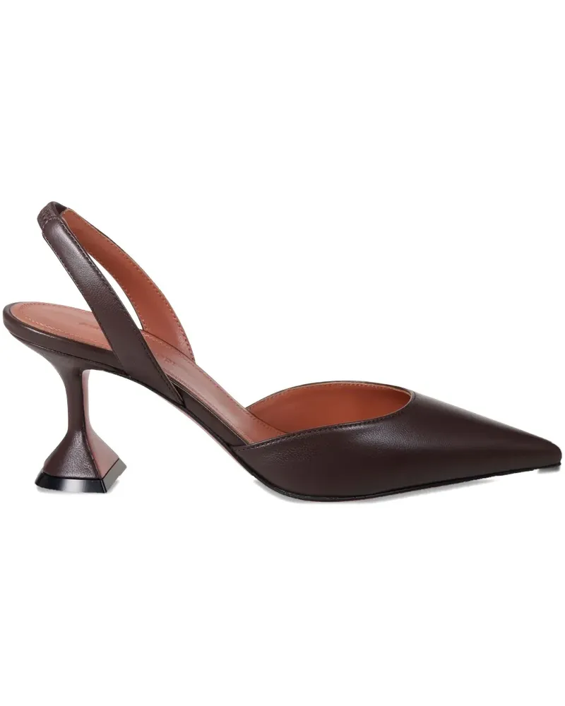Amina Muaddi 70mm Holli slingback pumps - Braun Braun