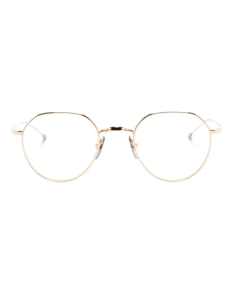 Thom Browne Brille mit geometrischem Gestell - Gold Gold