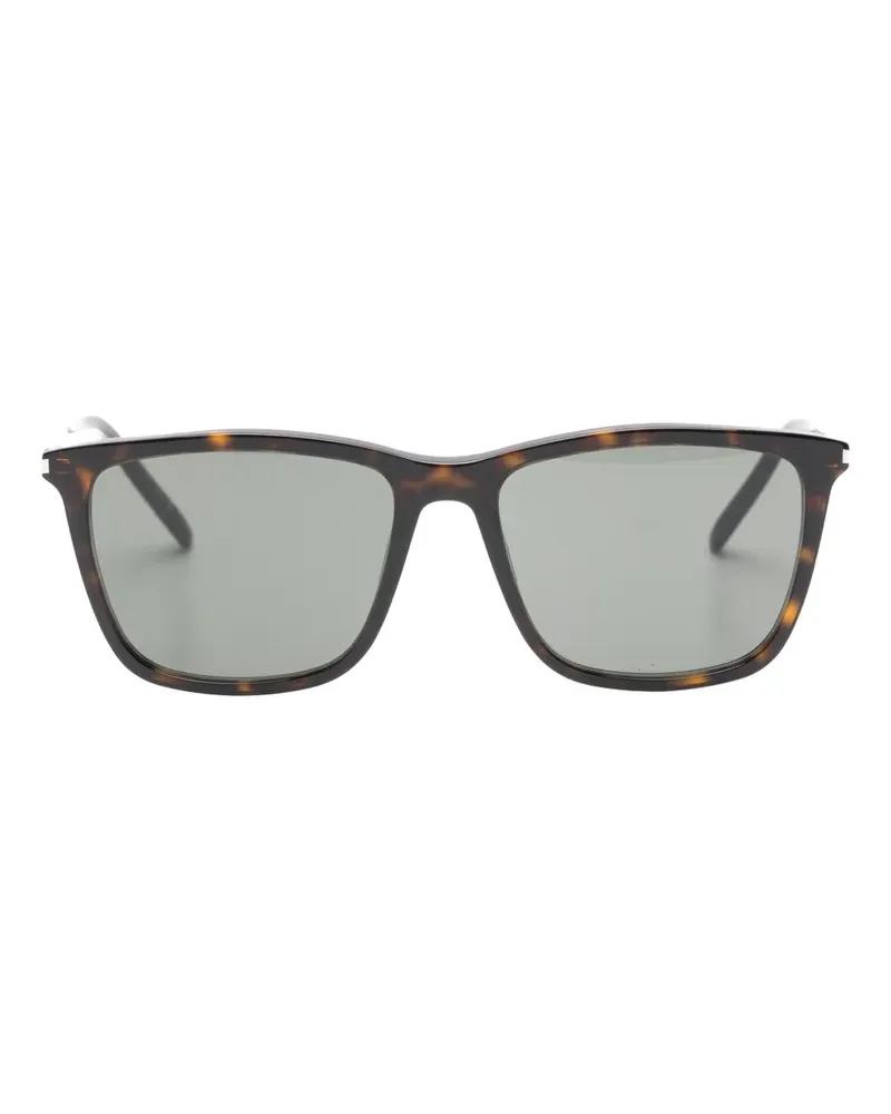 Saint Laurent tortoiseshell-pattern sunglasses - Braun Braun