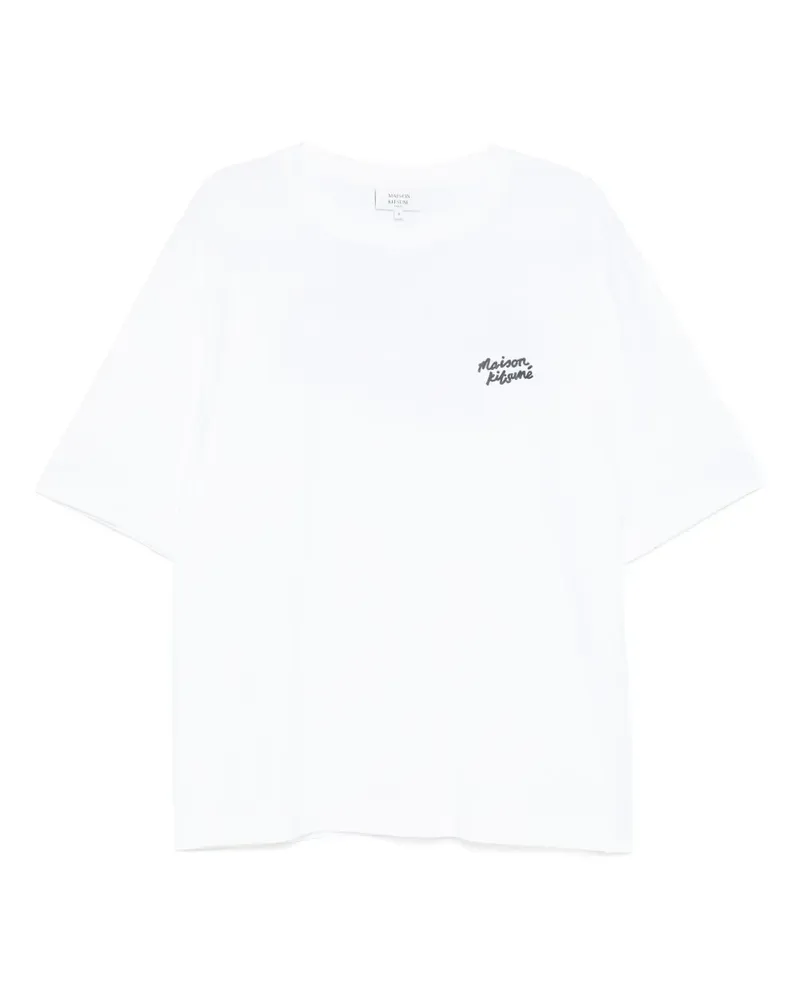 Kitsuné Handwriting Comfort T-Shirt - Weiß Weiß