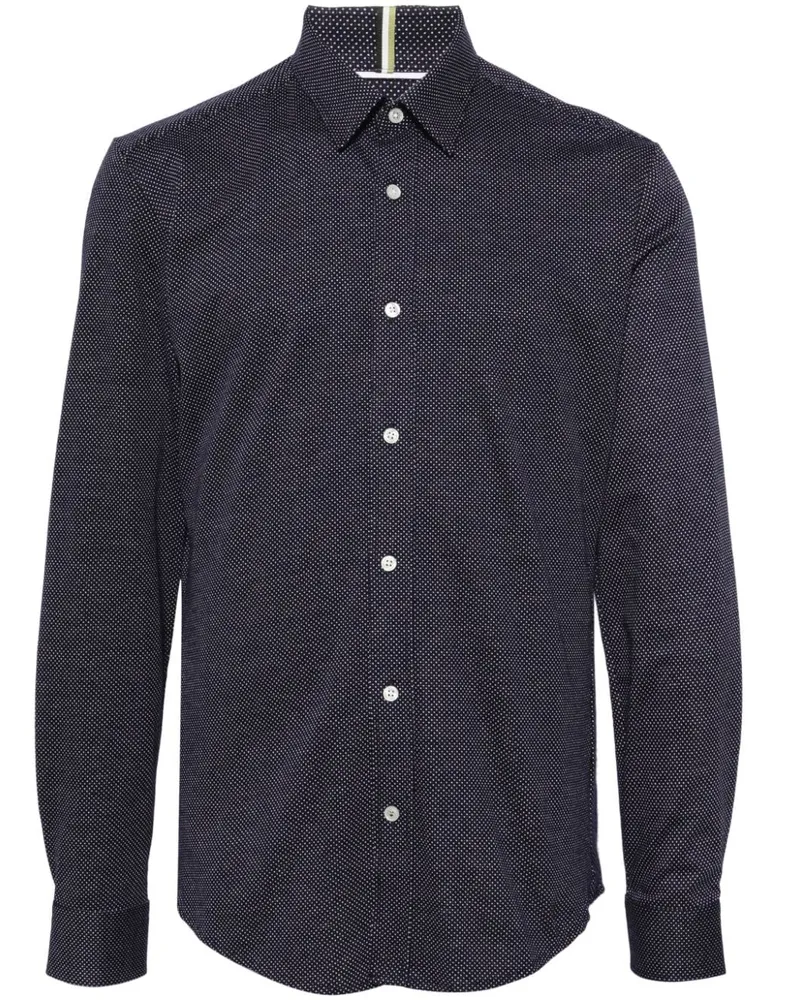 HUGO BOSS Hemd aus Jersey - Blau Blau