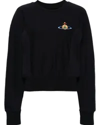 Vivienne Westwood Sweatshirt mit Logo-Stickerei Blau