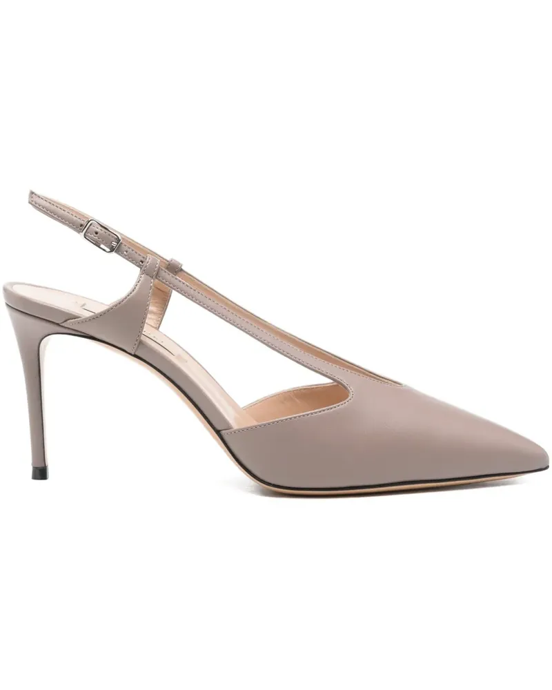 Casadei Spitze Slingback-Pumps 80mm - Grau Grau