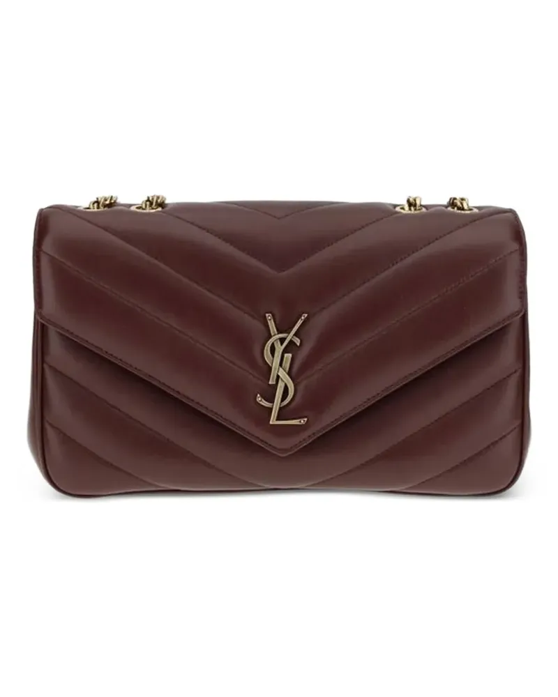 Saint Laurent Mittelgroße Loulou Schultertasche - Rot Rot