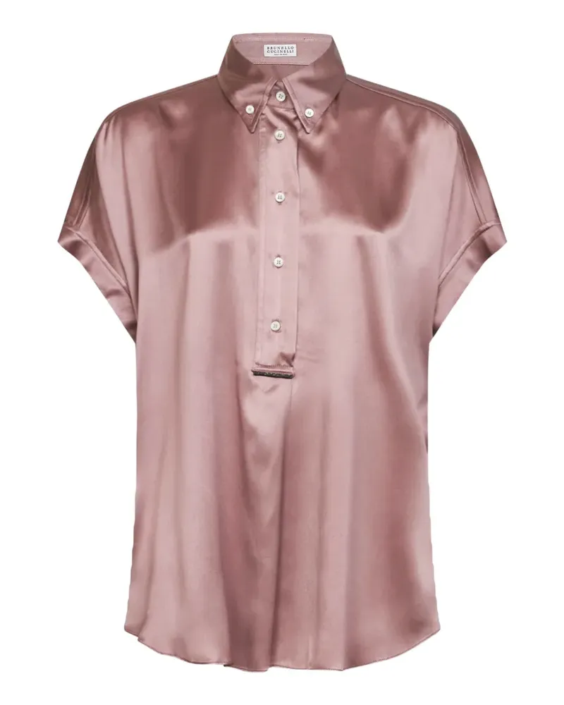Brunello Cucinelli kimono-sleeve shirt - Rosa Rosa