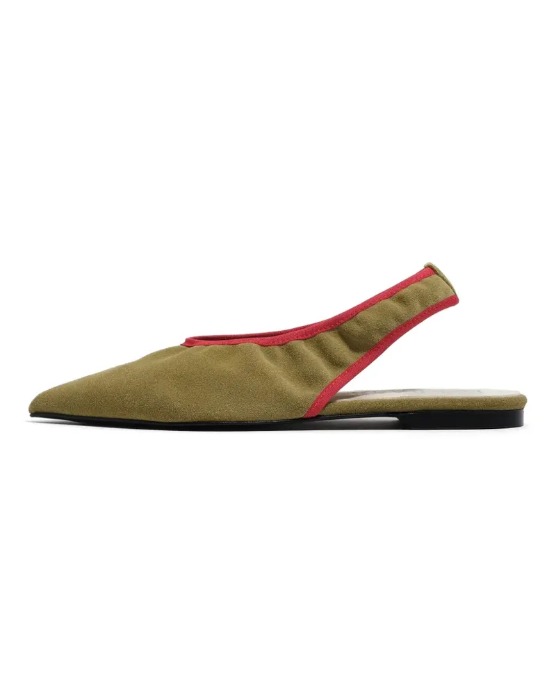 BIMBA Y LOLA Lederpumps mit spitzer Kappe - Grün Grün