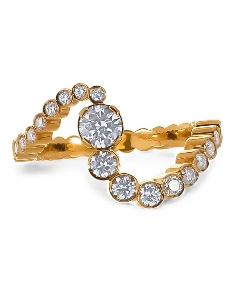 Sophie Bille Brahe Ocean Ensemble diamond ring - Gold Gold
