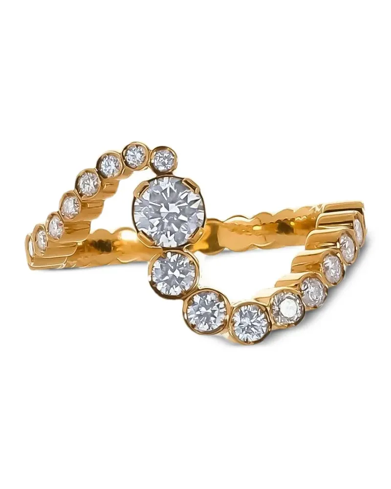 Sophie Bille Brahe Ocean Ensemble Ring mit Diamant - Gold Gold
