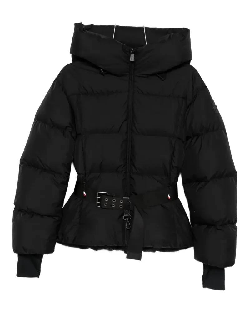 Moncler Kapuzenjacke mit Gürtel - Schwarz Schwarz