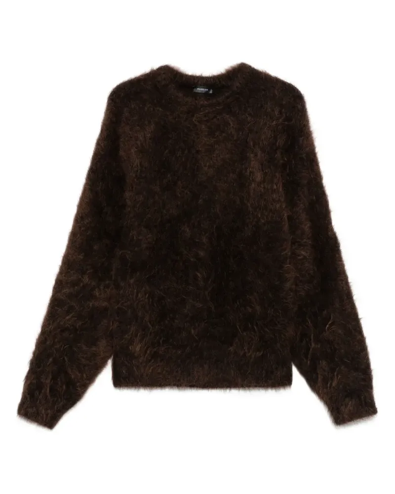Thierry Mugler Pullover mit rundem Ausschnitt - Braun Braun