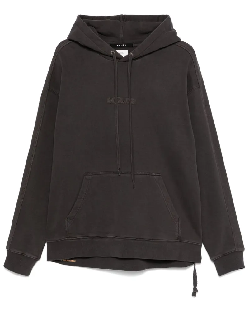 ksubi Inverted Biggie Hoodie - Schwarz Schwarz