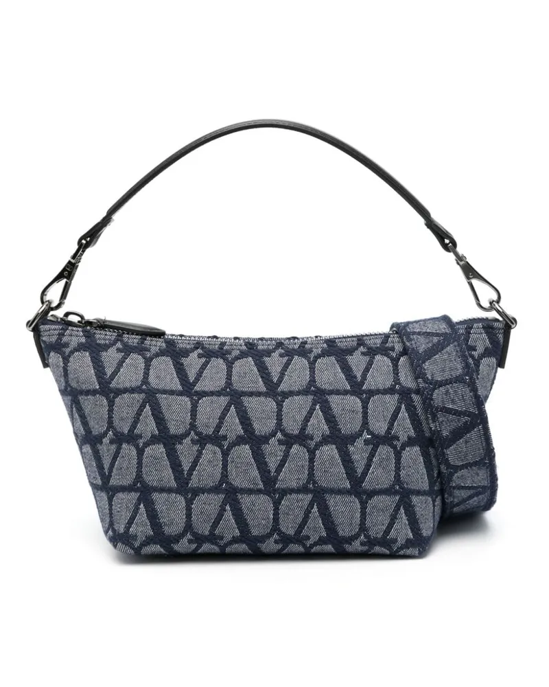 Valentino Garavani Toile Iconographe Jeans-Handtasche - Blau Blau
