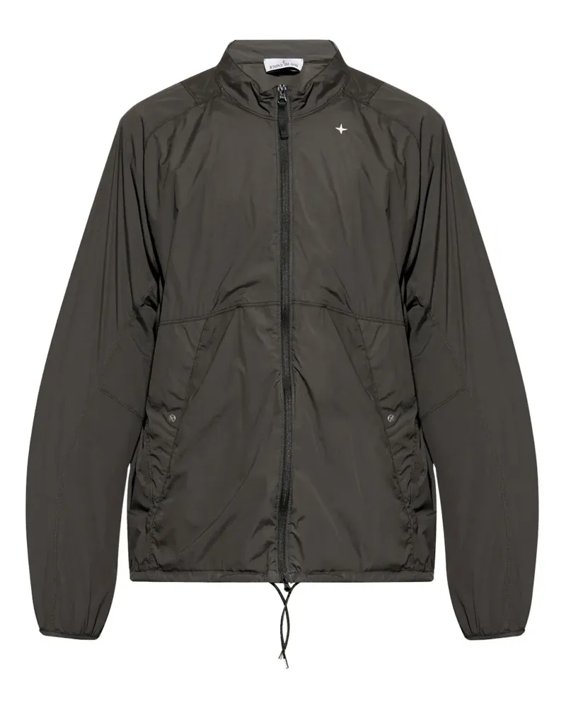 Stone Island Bomberjacke mit Logo - Schwarz Schwarz