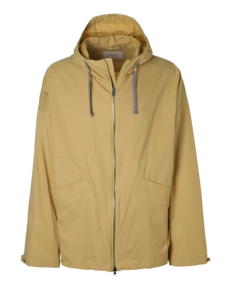 Herno hooded zip-up jacket - Gelb Gelb