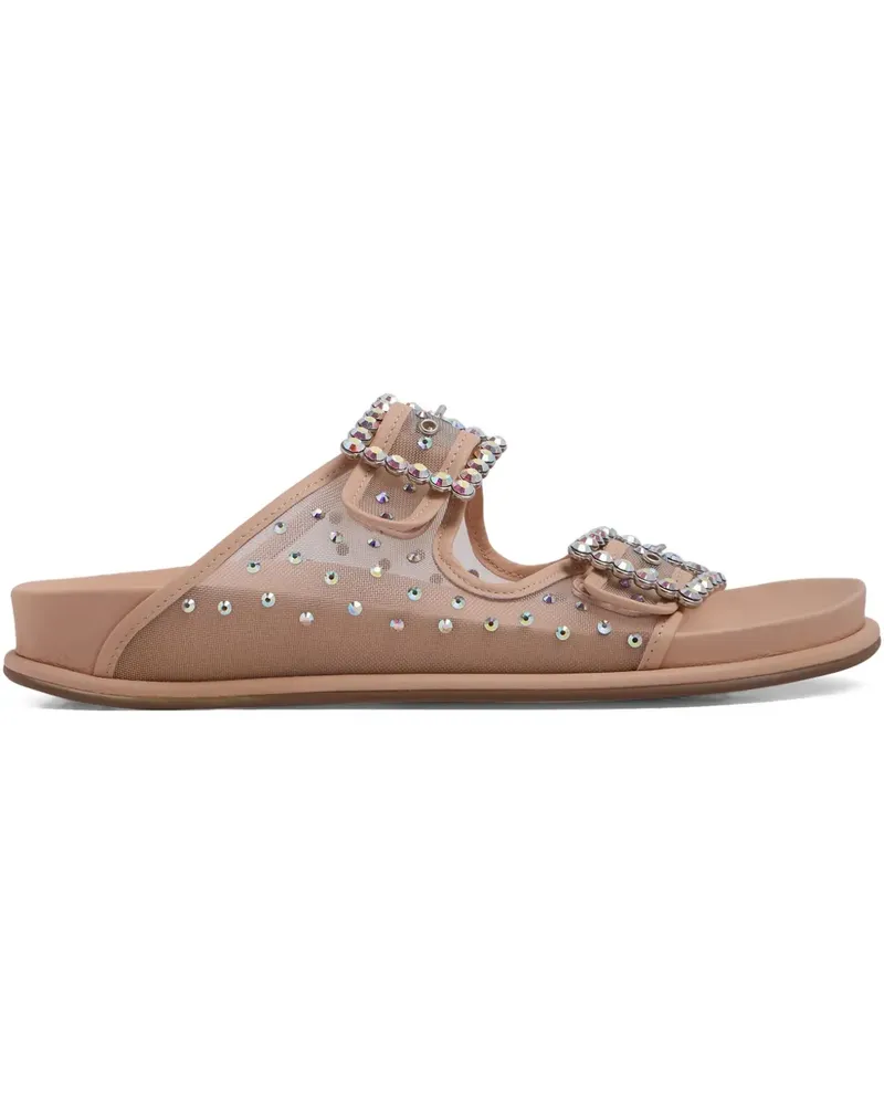 Le Silla Sandalen mit Strass - Nude Nude