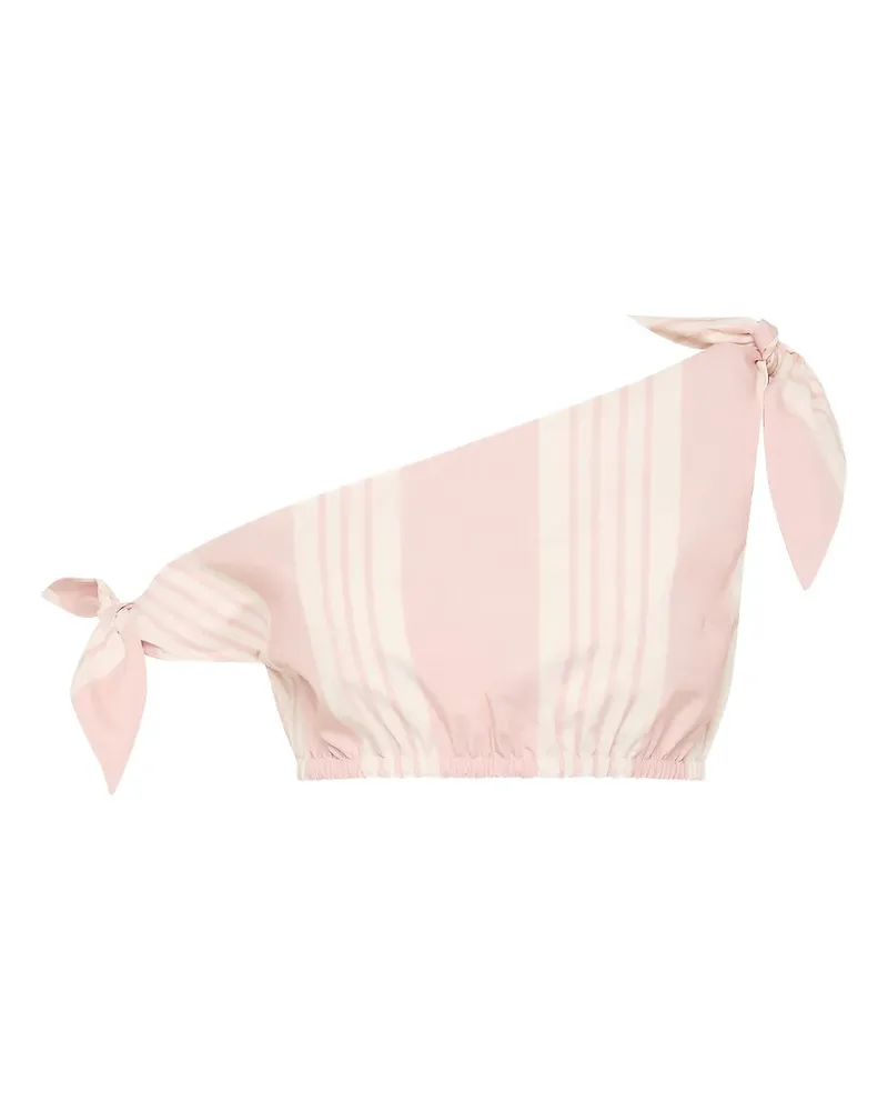 Posse Rosie striped one-shoulder top - Rosa Rosa