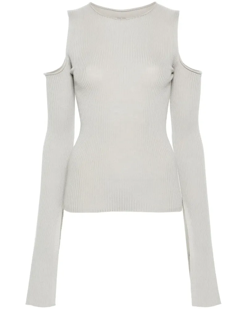 Rick Owens Gerippter Pullover mit Cut-Outs - Nude Nude