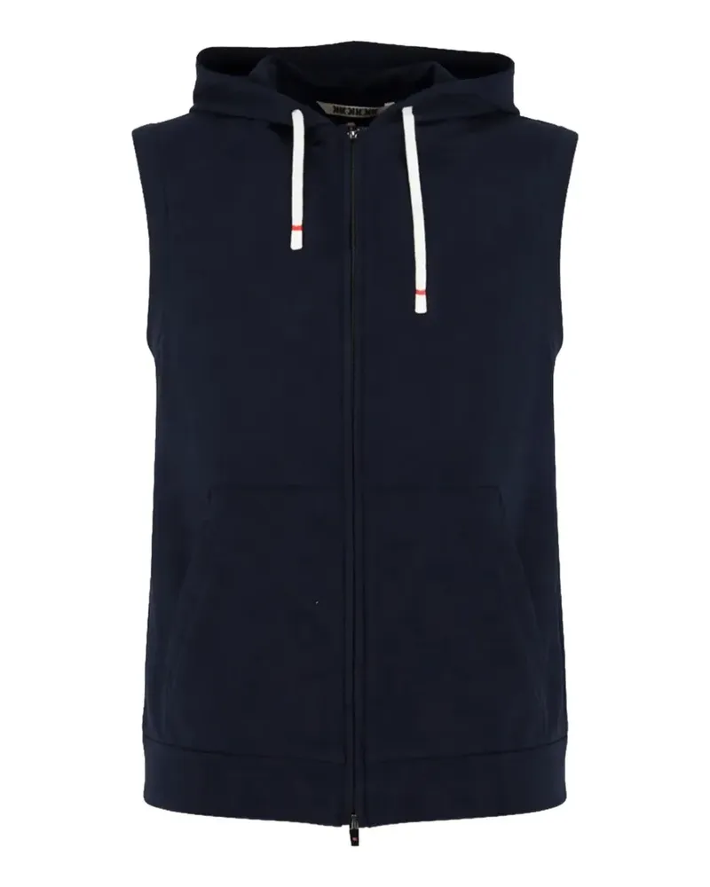 KIRED sleeveless zip-up hoodie - Blau Blau