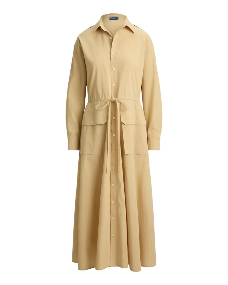 Ralph Lauren Cooper Midikleid mit Kordelzug - Nude Nude