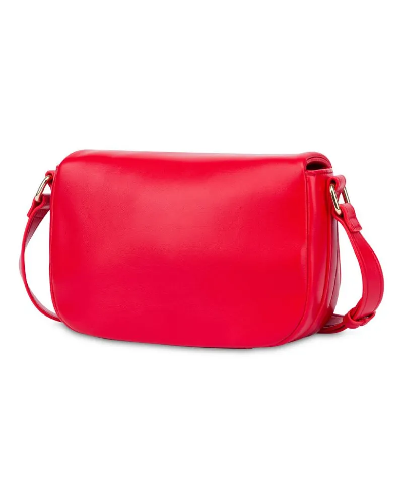 Moschino Umhängetasche mit Logo-Gravur - Rot Rot