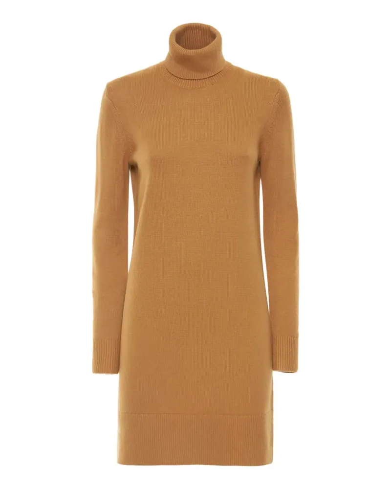 Michael Kors high-neck ribbed knit midi dress - Braun Braun