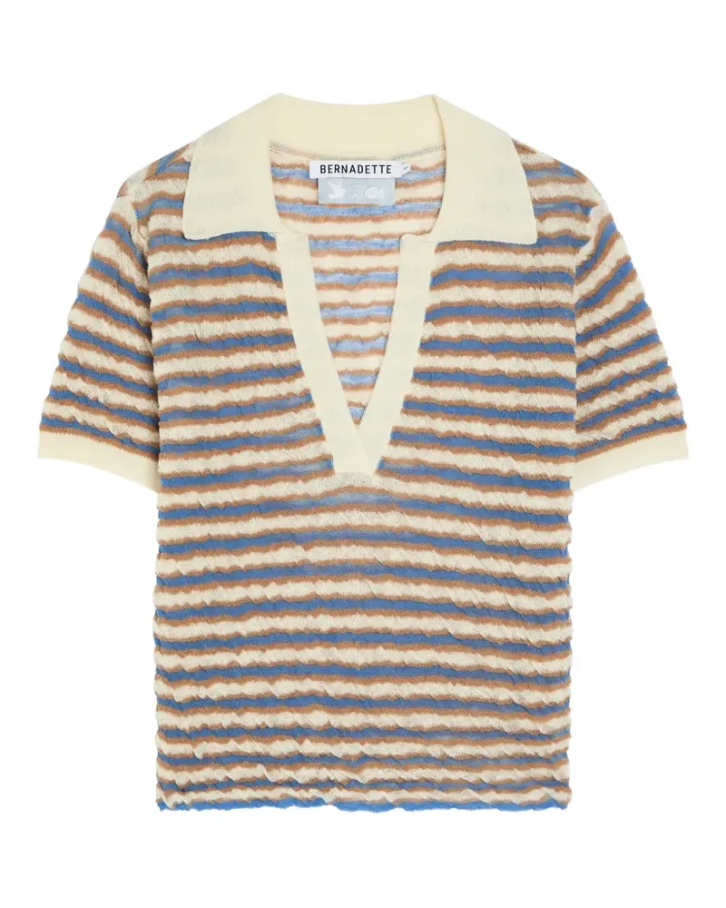 BERNADETTE Ophelia polo-collar shirt - Nude Nude