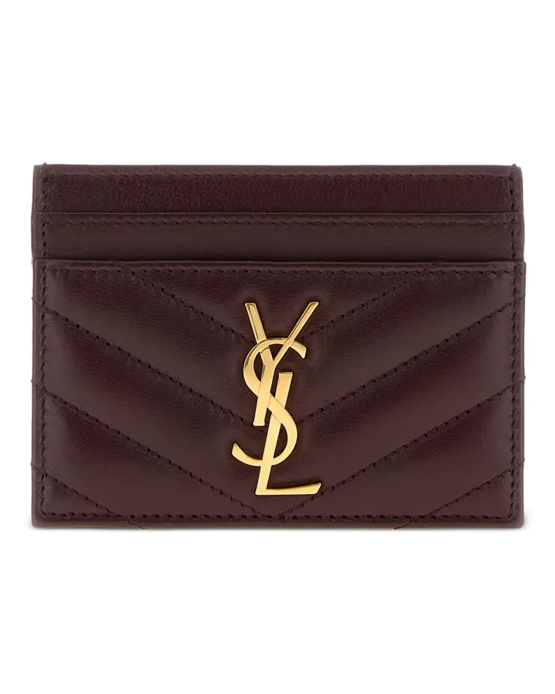 Saint Laurent Kartenetui mit Cassandre-Schild - Rot Rot