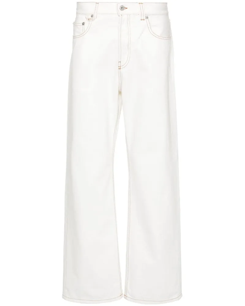 Jacquemus Gerade Le de Nîmes Jeans - Weiß Weiß