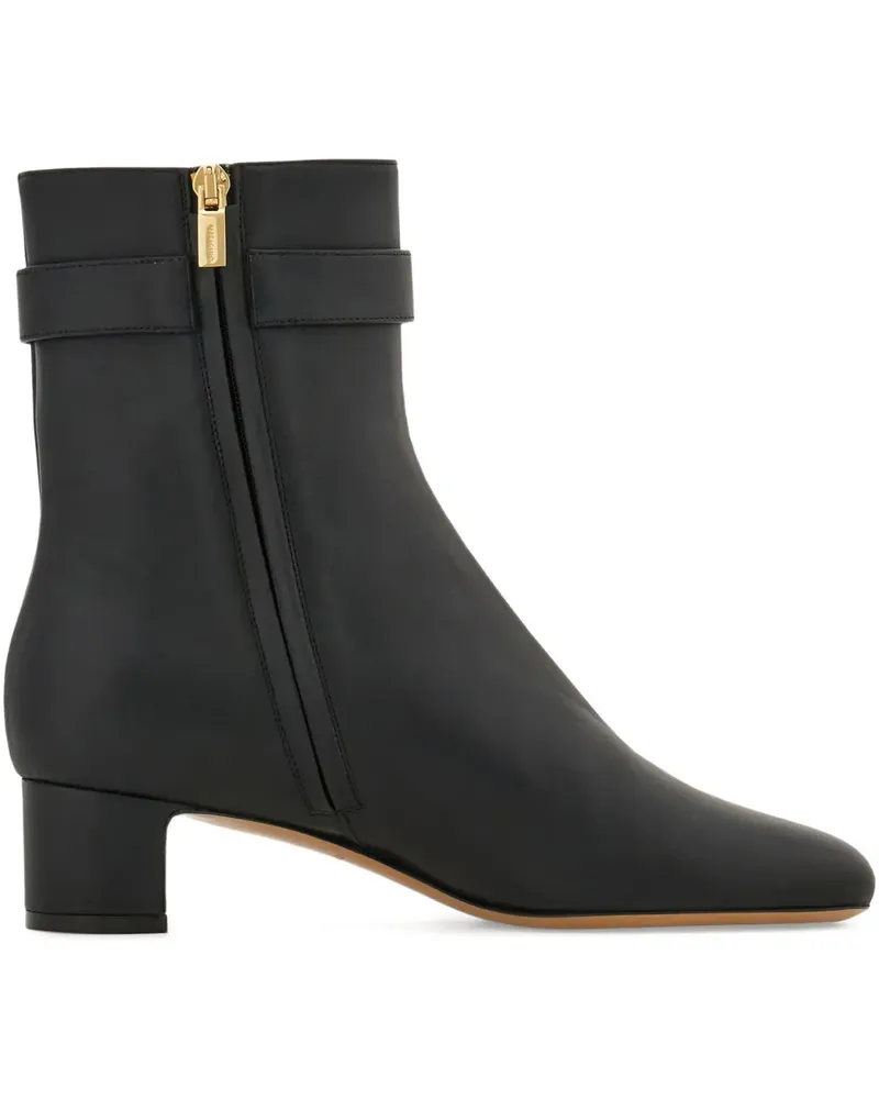 Ferragamo Stiefeletten mit Schnallenriemen 40mm - Schwarz Schwarz