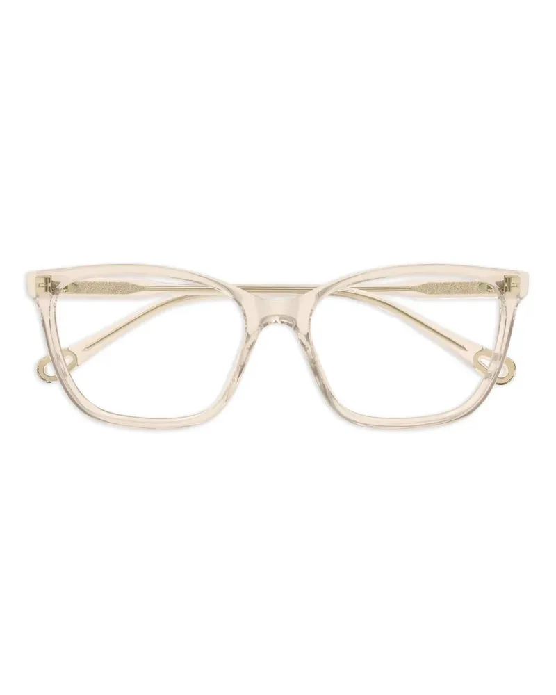 Chloé Brille mit eckigem Gestell - Rosa Rosa