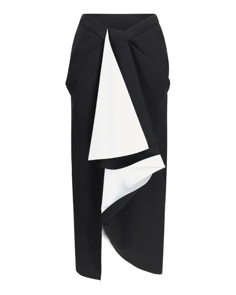 Givenchy bonded wrap skirt - Schwarz Schwarz