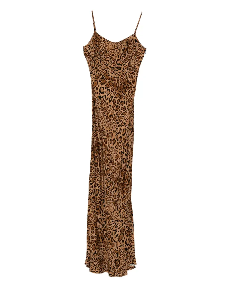 Twin-Set Camisole-Kleid mit Leoparden-Print - Braun Braun