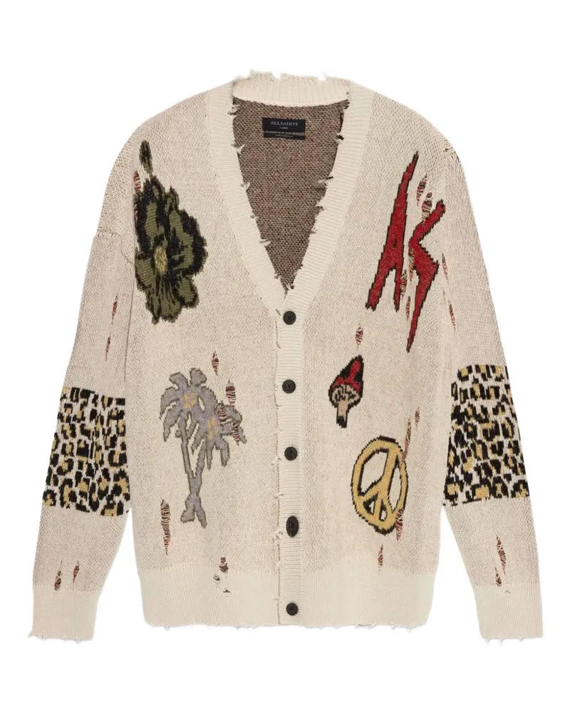 AllSaints Jay Cardigan - Nude Nude