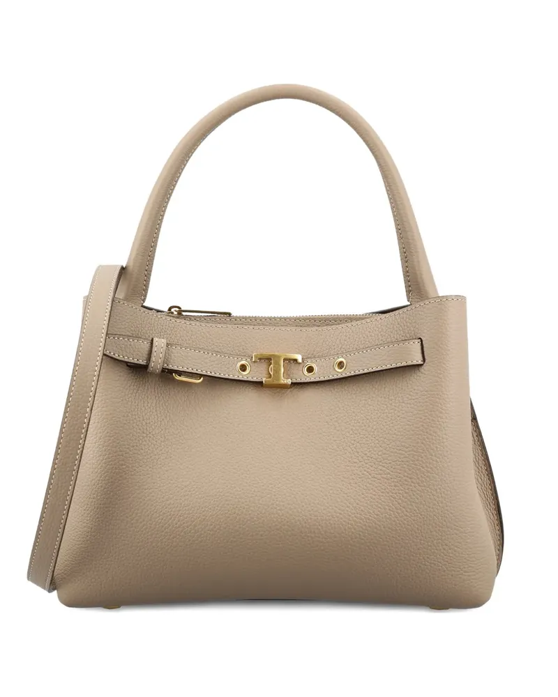 TOD'S mini buckle-detail tote bag - Nude Nude