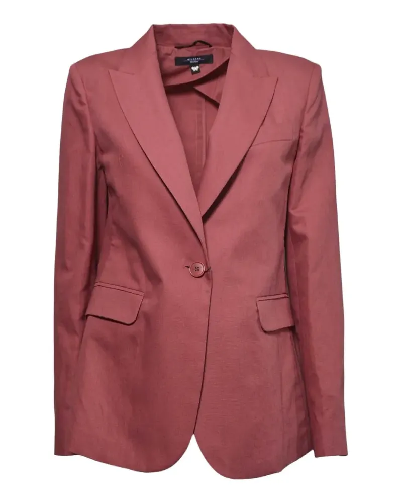 Max Mara notched-lapel pocket blazer - Rot Rot
