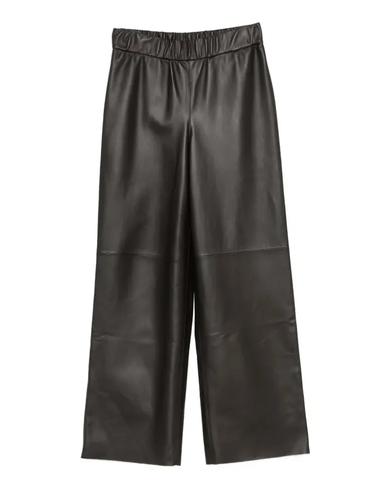 Manzoni 24 Lederhose mit elastischem Bund - Braun Braun